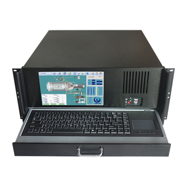 4U帶液晶屏鍵盤工業(yè)一體機(jī)工作站服務(wù)器機(jī)箱